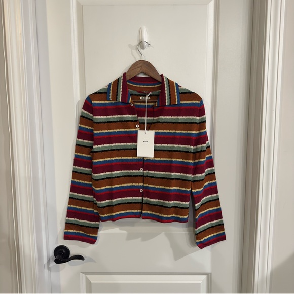 BODE Starkey Multi Particolored Striped Cardigan - Picture 5 of 16